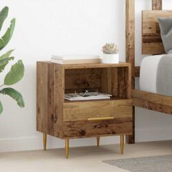vidaXL Noptiera cu sertar Maro 40 x 35 x 47.5 cm Lemn compozit GartenMobel Dekor (882076)