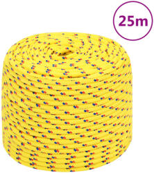 vidaXL Franghie de barca, galben, 6 mm, 25 m, polipropilena GartenMobel Dekor (152602)
