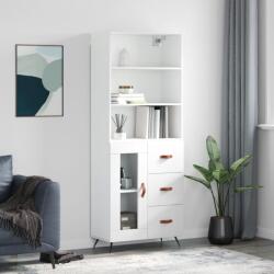 vidaXL Dulap înalt, alb, 69, 5x34x180 cm, lemn compozit GartenMobel Dekor (3189477) Comoda