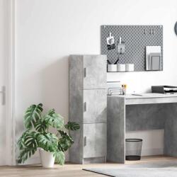 vidaXL Highboard Gri beton 31.5 x 32 x 124 cm Lemn compozit GartenMobel Dekor (869349) Comoda
