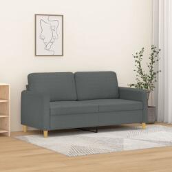 vidaXL Canapea cu 2 locuri, gri închis, 140 cm, material textil GartenMobel Dekor (359479) Canapea