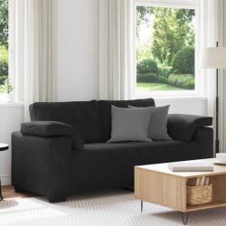 vidaXL Canapea loveseat neagra 180x77x82 cm catifea GartenMobel Dekor (4105272) Canapea