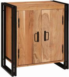 vidaXL Dulap maro din lemn masiv de acacia, 66x35x76 cm, stil rustic (4102776)
