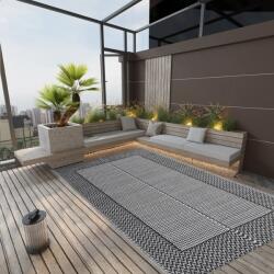 vidaXL Covor de exterior, negru, 140x200 cm, PP GartenMobel Dekor (317004)