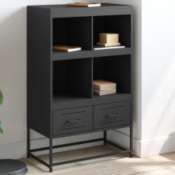 vidaXL Dulap înalt, negru, 68, 5x39x111, 5 cm, otel laminat la rece GartenMobel Dekor (846602) Comoda