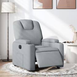 vidaXL Fotoliu rabatabil electric, gri deschis, textil GartenMobel Dekor (3204344)