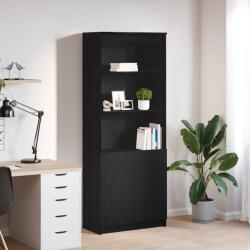 vidaXL Tablou Stejar negru 70x35x180 cm Lemn prelucrat GartenMobel Dekor (3328472) Comoda