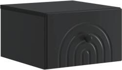 vidaXL Noptiera suspendata neagra cu sertar, 33x34, 5x20 cm, din lemn prelucrat (898087)