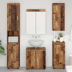 vidaXL Dulap de perete pentru baie TULUM Lemn vechi 37 x 24, 5 x 86 cm GartenMobel Dekor (880339)