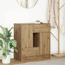 vidaXL Bufeta cu sertare si usi Stejar Artisan 70, 5x34x74, 5 cm GartenMobel Dekor (861849) Comoda
