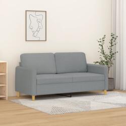 vidaXL Canapea cu 2 locuri, gri deschis, 140 cm, material textil GartenMobel Dekor (359478) Canapea