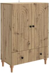 vidaXL Bufet Stejar Artizanal 66 x 34, 5 x 95 cm Lemn prelucrat GartenMobel Dekor (894214) Comoda