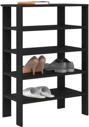 vidaXL Suport pentru pantofi negru 61x32x87, 5 cm Lemn prelucrat GartenMobel Dekor (859852) Pantofar