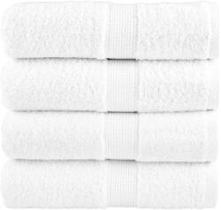 vidaXL Prosoape de baie premium SOLUND, 4 buc. , albe, 30 x 30 cm, 600 g/m2 GartenMobel Dekor (137117) Prosop
