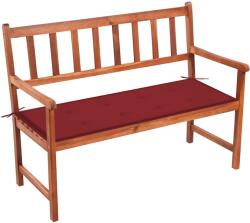 vidaXL Banca de gradina cu perna, 120 cm, lemn masiv de acacia GartenMobel Dekor (3063777)