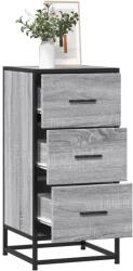 vidaXL Dulap, gri sonoma, 35, 5x35x76 cm, lemn prelucrat si metal GartenMobel Dekor (848947) Comoda