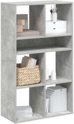 vidaXL Biblioteca, gri beton, 66x31x112 cm, lemn prelucrat GartenMobel Dekor (860304) Biblioteca