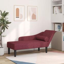 vidaXL Fotoliu sezlong cu perne, rosu vin, material textil GartenMobel Dekor (4007599)