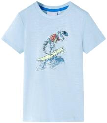 vidaXL Tricou pentru copii, albastru deschis, 128 GartenMobel Dekor (12562)