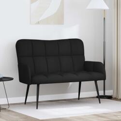 vidaXL Canapea cu doua locuri Negru 115 x 61 x 87 cm tesatura GartenMobel Dekor (42028931) Canapea