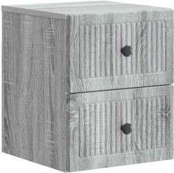 vidaXL Noptiera suspendata gri Sonoma cu 2 sertare, 33 x 34, 5 x 40 cm (897967)