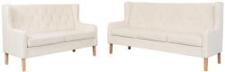 vidaXL Set de canapele 2 piese, alb crem, material textil GartenMobel Dekor (274930) Canapea