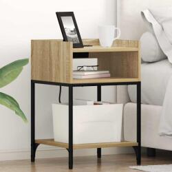 vidaXL Noptiera cu raft Stejar sonoma 40 x 40 x 61 cm Lemn compozit GartenMobel Dekor (859472)