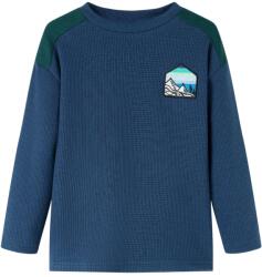 vidaXL Bluzon pentru copii striat, bleumarin, 128 GartenMobel Dekor (13472)