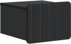 vidaXL Noptiera suspendata cu sertar, neagra, 33 x 34, 5 x 24 cm, lemn prelucrat (898257)
