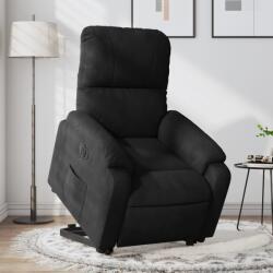 vidaXL Fotoliu rabatabil electric cu ridicare, negru, microfibra GartenMobel Dekor (3204946)