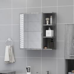 vidaXL Dulap baie cu oglinda gri sonoma 62, 5x20, 5x64 cm lemn compozit GartenMobel Dekor (826352)