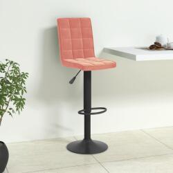 vidaXL Scaun de bar, roz, catifea GartenMobel Dekor (335757)