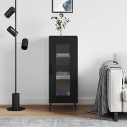 vidaXL Servanta, negru, 34, 5x34x90 cm, lemn compozit GartenMobel Dekor (828813) Comoda