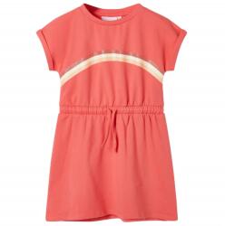 vidaXL Rochie pentru copii cu snur, corai, 116 GartenMobel Dekor (10621)