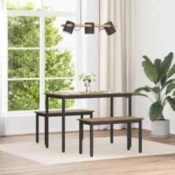 vidaXL banca Stejar artizanal 80 x 35 x 45 cm Lemn compozit GartenMobel Dekor (892595)