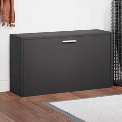vidaXL Banca pentru pantofi neagra 80x24x45 cm, lemn stratificat GartenMobel Dekor (342641) Pantofar
