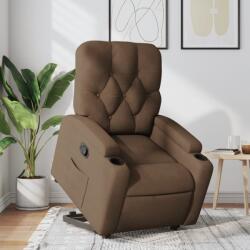 vidaXL Fotoliu rabatabil cu ridicare pe verticala, maro, textil GartenMobel Dekor (3204714)
