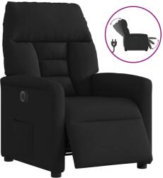 vidaXL Fotoliu rabatabil electric, negru, material textil GartenMobel Dekor (3303014)