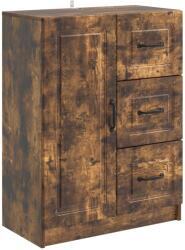 vidaXL Bufet cu sertar Stejar fumuriu 66 x 34, 5 x 87 cm Lemn prelucrat GartenMobel Dekor (895780) Comoda