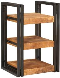 vidaXL Noptiera Maro si negru 38 x 33 x 58 cm Lemn de mango solid GartenMobel Dekor (4016730)
