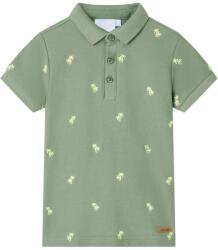 vidaXL Tricou polo pentru copii, kaki, 104 GartenMobel Dekor (11960)
