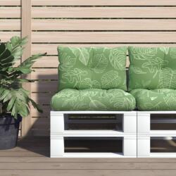 vidaXL Perne pentru paleti, 2 buc. , model de frunze, tesatura oxford GartenMobel Dekor (360853)