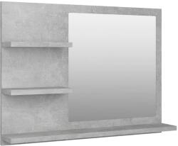 vidaXL Oglinda de baie, gri beton, 60x10, 5x45 cm, PAL GartenMobel Dekor (805010)