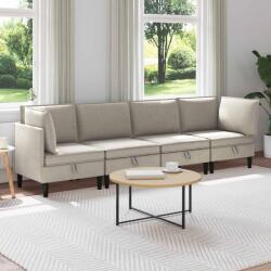vidaXL Set de mobilier pentru living 4 pcs Ovaz Tesatura GartenMobel Dekor (3413784) Canapea