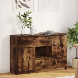 vidaXL Bufet cu sertar Stejar fumuriu 100 x 30 x 65, 6 Lemn compozit GartenMobel Dekor (888792) Comoda