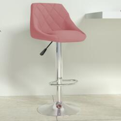 vidaXL Scaun de bar, roz, catifea GartenMobel Dekor (335299)