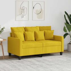 vidaXL Canapea cu 2 locuri, galben deschis, 120 cm, material textil GartenMobel Dekor (359264) Canapea