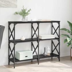 vidaXL Masa de consola Stejar Negru 100 x 28 x 80, 5 cm Lemn compozit GartenMobel Dekor (882783)