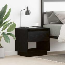 vidaXL Noptiera cu sertar Stejar Negru 45 x 34 x 44 cm Lemn compozit GartenMobel Dekor (863337)