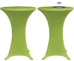 vidaXL Husa elastica pentru masa, 2 buc. , verde, 60 cm GartenMobel Dekor (131431)